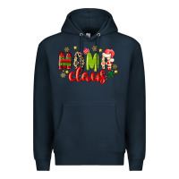 Navy mama claus Premium Hoodie - MaliasSmallBusiness