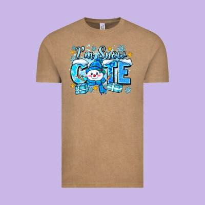 Im Snow Cute Vintage Tee Designed By Zillion Design Studio