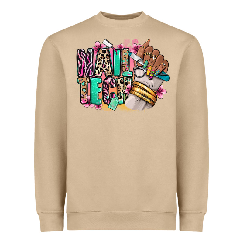 Nail Tech Afro Nail Art Heavyweight Sweatshirt by RanaPortraitStore | Teevron