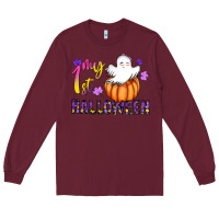 Burgundy my 1st halloween Long Sleeve Tee - CowhideDigitalArt