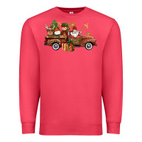 Cardinal Christmas Truck Elf Santa snowman reindeer Premium Sweatshirt - NancyCooperArtShop