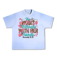 Grape Ice she works willingly with her hands Urban Heavy Tee - texasbilliewilder