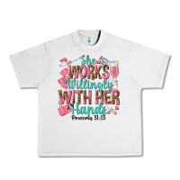 Lunar Rock she works willingly with her hands Urban Heavy Tee - texasbilliewilder