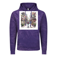 Cloud Purple Japan Street Vintage Hoodie - Unal Design