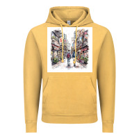 Vintage Mustard Japan Street Vintage Hoodie - Unal Design