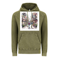 Vintage Olive Japan Street Vintage Hoodie - Unal Design