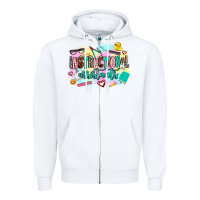 White instructional assistant's Zipper Hoodie - AdoDesignShop