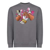 Storm Pink and white sneaker girl Heavyweight Sweatshirt - RanaPortraitStore