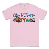 Bubblegum Pink life is better at the cottage Classic Tee - HRA Design Shop