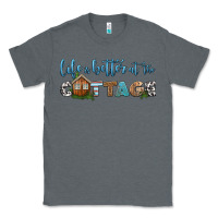 Charcoal Heather life is better at the cottage Classic Tee - HRA Design Shop