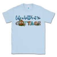 Dusty Blue life is better at the cottage Classic Tee - HRA Design Shop