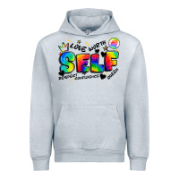 Heather Grey self love tie dye Urban Hoodie - Artiststas