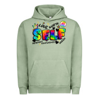 Pigment Oil Green self love tie dye Urban Hoodie - Artiststas