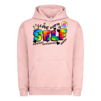 Pigment Salmon self love tie dye Urban Hoodie - Artiststas