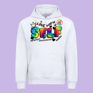 Self Love Tie Dye Urban Hoodie Designed By Artiststas