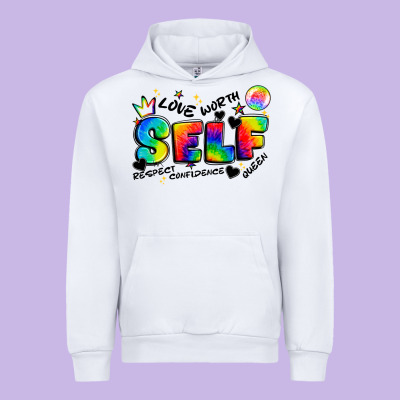 Self Love Tie Dye Urban Hoodie Designed By Artiststas
