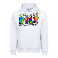 White self love tie dye Urban Hoodie - Artiststas