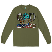 Army Green god bless america Long Sleeve Tee - SublimationCraftShop