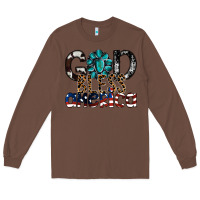 Chestnut god bless america Long Sleeve Tee - SublimationCraftShop