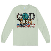 Matcha god bless america Long Sleeve Tee - SublimationCraftShop