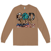 Toasted Coconut god bless america Long Sleeve Tee - SublimationCraftShop