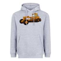 Heather Grey Motor Grader Heavyweight Hoodie - LillyAllenDesigns
