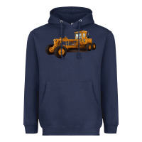 Navy Motor Grader Heavyweight Hoodie - LillyAllenDesigns
