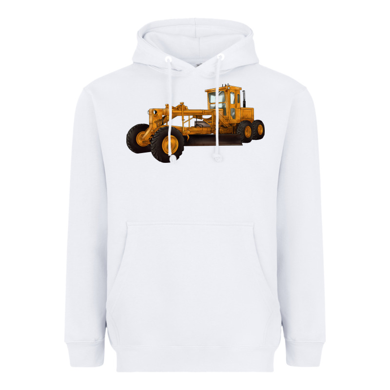 Motor Grader Heavyweight Hoodie by LillyAllenDesigns | Teevron