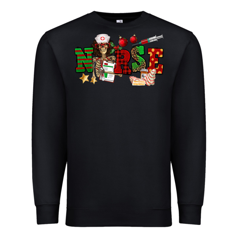 Christmas Nurse Premium Sweatshirt by NancyCooperArtShop | Teevron