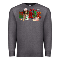 Charcoal Heather Christmas Nurse Premium Sweatshirt - NancyCooperArtShop