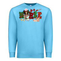 Ocean Blue Christmas Nurse Premium Sweatshirt - NancyCooperArtShop