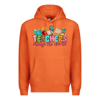 Carrot teacher change the world Premium Hoodie - MaliasSmallBusiness