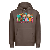 Coffee teacher change the world Premium Hoodie - MaliasSmallBusiness