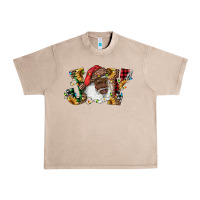 French Oak african american santa joy with sunflowers Urban Heavy Tee - RanaPortraitStore