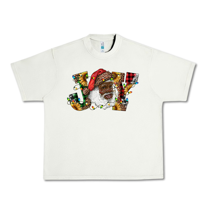 African American Santa Joy With Sunflowers Urban Heavy Tee by RanaPortraitStore | Teevron