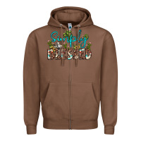 Chestnut simply blessed Zipper Hoodie - JahusDesignShop