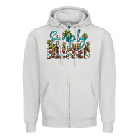 Dove Grey simply blessed Zipper Hoodie - JahusDesignShop