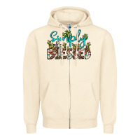 Sandshell simply blessed Zipper Hoodie - JahusDesignShop