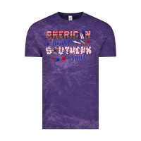 Cloud Purple American heart southern soul Vintage Tee - texasbilliewilder