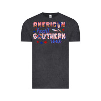 Vintage Black American heart southern soul Vintage Tee - texasbilliewilder
