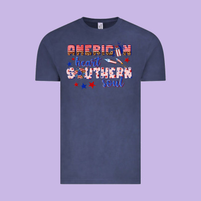 Vintage Tee American heart southern soul