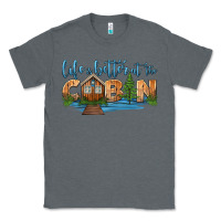 Charcoal Heather life is better at the cabin Classic Tee - HRA Design Shop