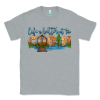 Heather Grey life is better at the cabin Classic Tee - HRA Design Shop