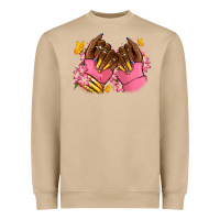 Mushroom Pink afro nails Heavyweight Sweatshirt - RanaPortraitStore