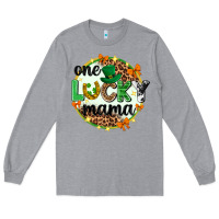 Heather Grey One lucky mama  St. Patricks Day Long Sleeve Tee - Neo Western