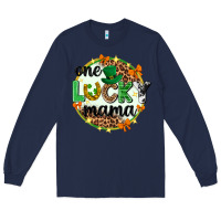 Navy One lucky mama  St. Patricks Day Long Sleeve Tee - Neo Western
