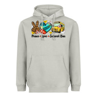 Moon Dust peace love school bus Heavyweight Hoodie - NancyCooperArtShop