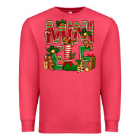 Cardinal Christmas mini Elf Premium Sweatshirt - NancyCooperArtShop