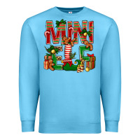 Ocean Blue Christmas mini Elf Premium Sweatshirt - NancyCooperArtShop