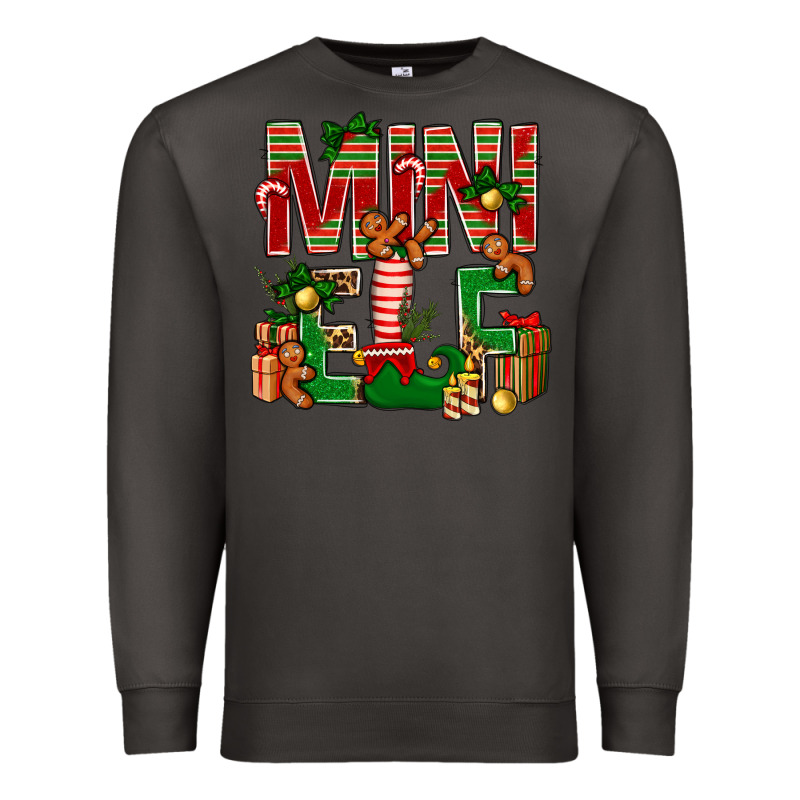 Christmas Mini Elf Premium Sweatshirt by NancyCooperArtShop | Teevron